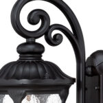 Matte Black Traditional Glass Lantern Wall Sconce 9 Matte Black Traditional Glass Lantern Wall Sconce