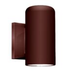Minimalist Bronze Wall Sconce With Square Bracket and Cylindrical Design 6 Minimalist Bronze Wall Sconce With Square Bracket and Cylindrical Design