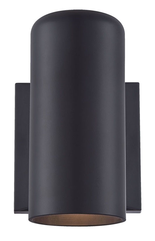 Minimalist Matte Black Wall Sconce with Cylindrical Design 3 Minimalist Matte Black Wall Sconce with Cylindrical Design - Image 3