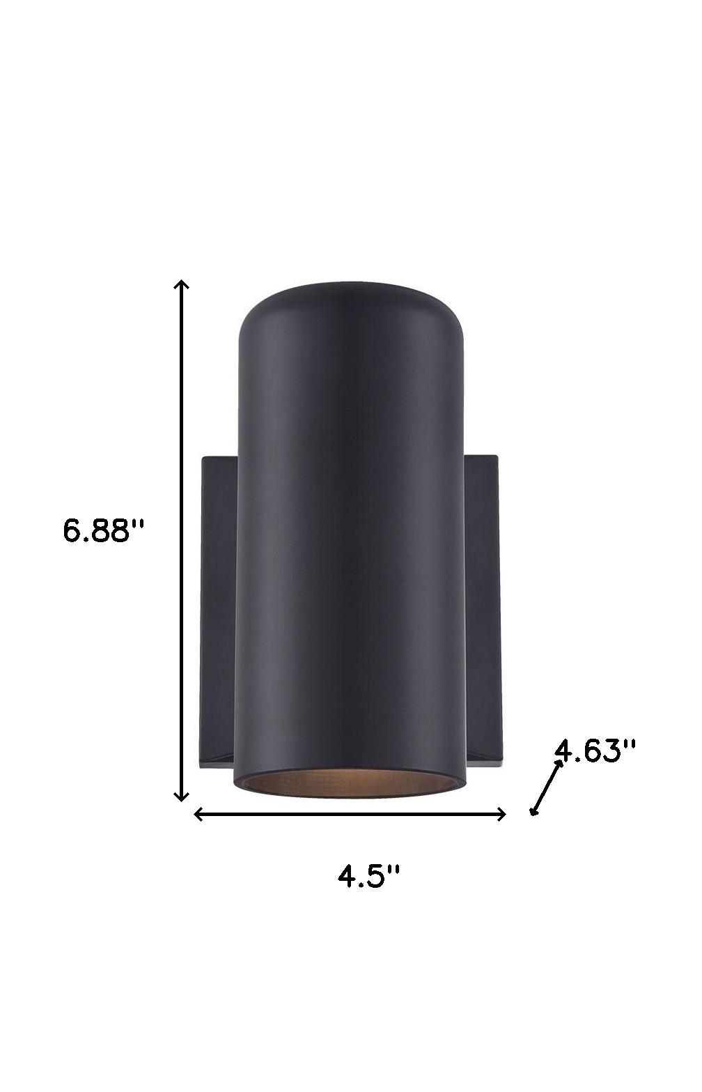 Minimalist Matte Black Wall Sconce with Cylindrical Design 5 Minimalist Matte Black Wall Sconce with Cylindrical Design - Image 5