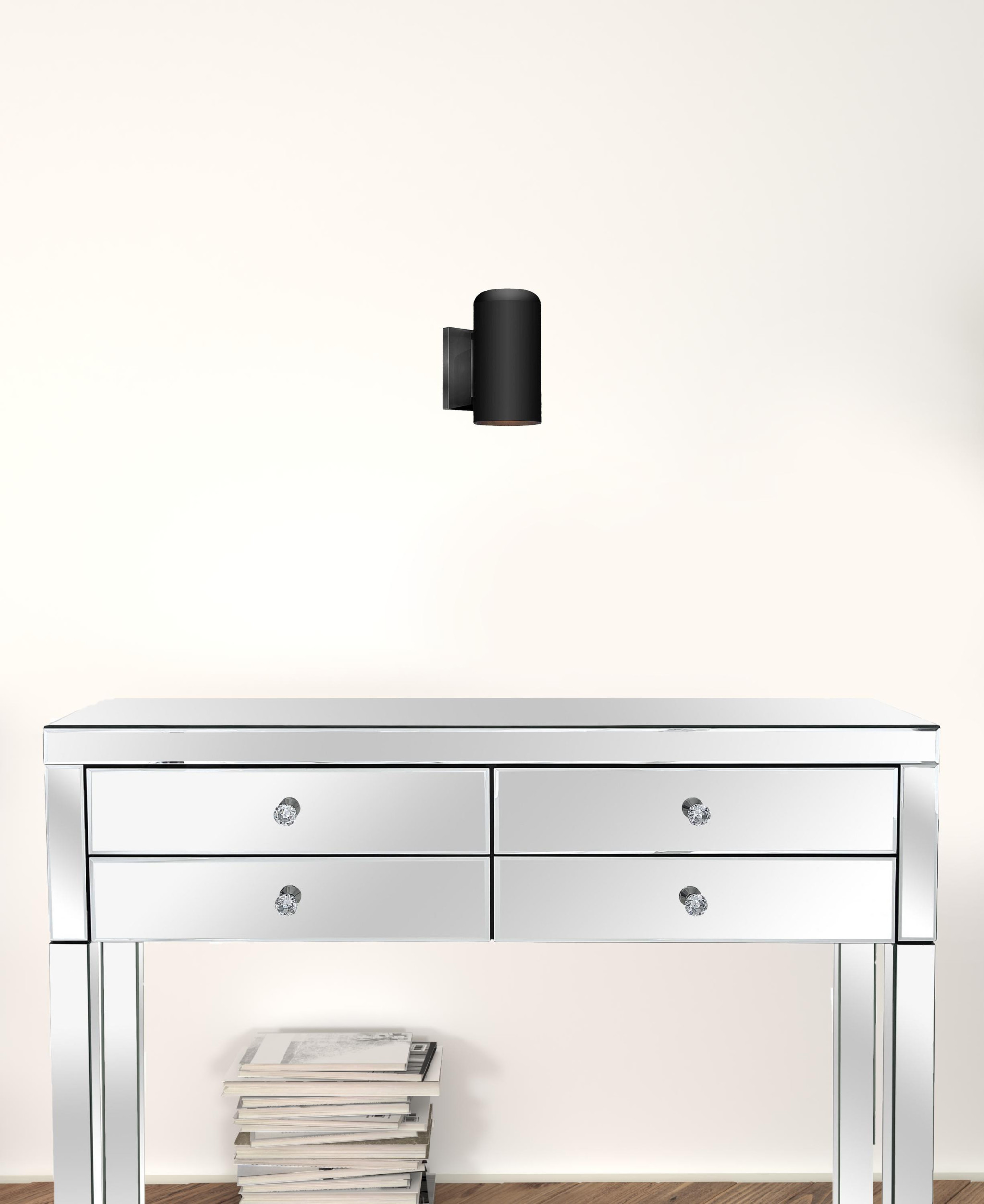 Minimalist Matte Black Wall Sconce with Cylindrical Design 7 Minimalist Matte Black Wall Sconce with Cylindrical Design