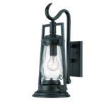 Matte Black Traditional Oil Lamp Wall Light with Glass Globe 6 Matte Black Traditional Oil Lamp Wall Light with Glass Globe