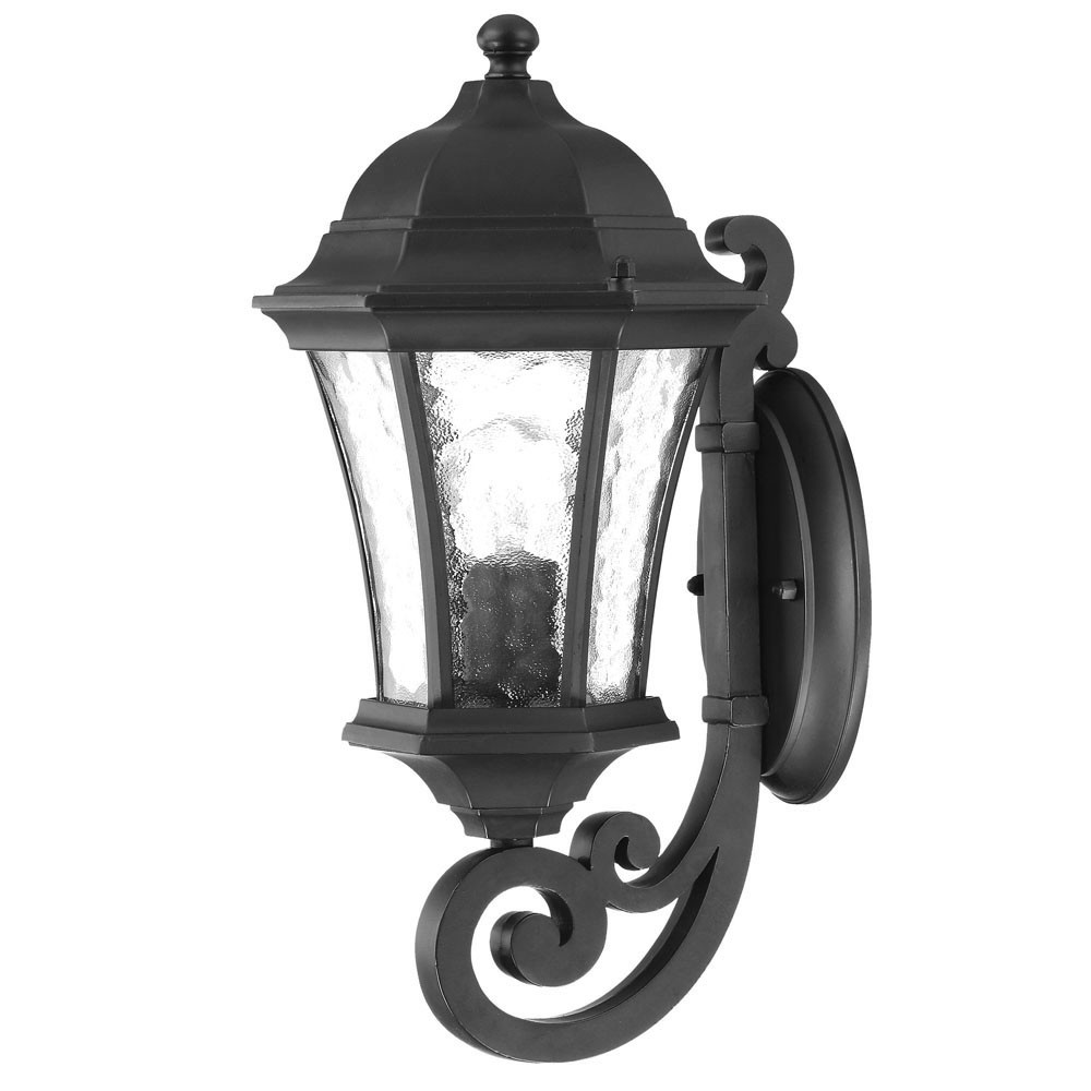 Matte Black Traditional Tapered Lantern Wall Light 1 Matte Black Traditional Tapered Lantern Wall Light