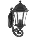 Matte Black Traditional Tapered Lantern Wall Light 7 Matte Black Traditional Tapered Lantern Wall Light