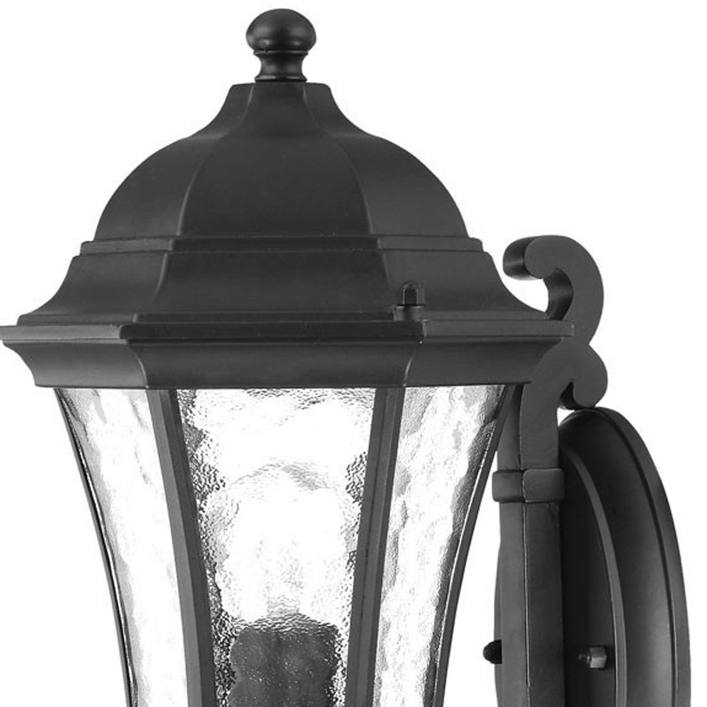 Matte Black Traditional Tapered Lantern Wall Light 3 Matte Black Traditional Tapered Lantern Wall Light - Image 3