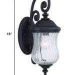 Matte Black Urn Shaped Outdoor Wall Light with Bubble Glass 10 Matte Black Urn Shaped Outdoor Wall Light with Bubble Glass