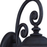 Matte Black Urn Shaped Outdoor Wall Light with Bubble Glass 9 Matte Black Urn Shaped Outdoor Wall Light with Bubble Glass