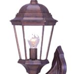 Traditional Dark Brown Swing Arm Lantern Wall Light