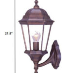 Traditional Dark Brown Swing Arm Lantern Wall Light