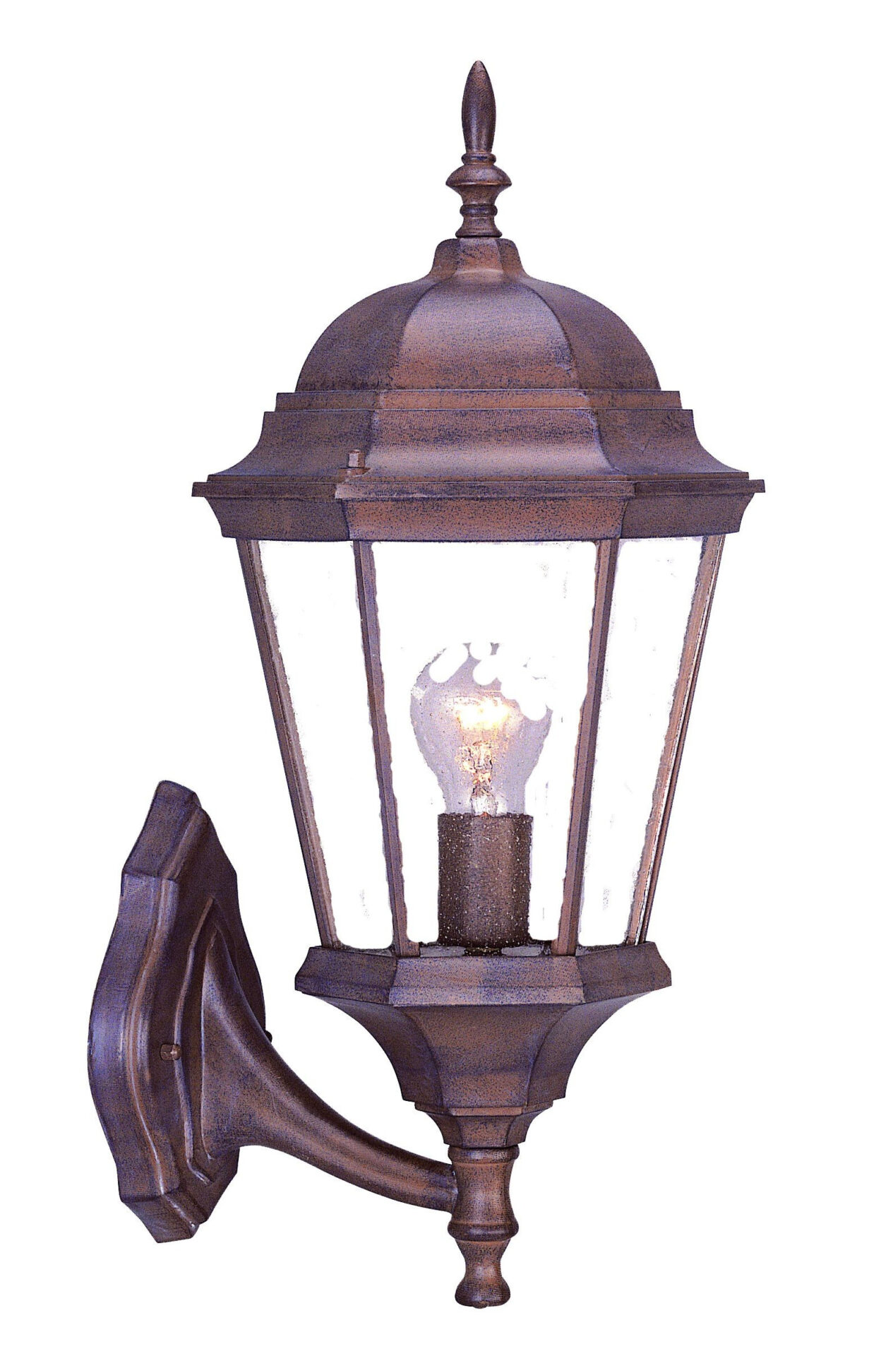 Traditional Dark Brown Swing Arm Lantern Wall Light 2 Traditional Dark Brown Swing Arm Lantern Wall Light - Image 2