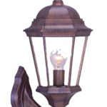 Traditional Dark Brown Swing Arm Lantern Wall Light