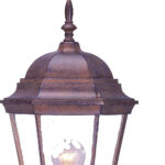 Traditional Dark Brown Swing Arm Lantern Wall Light