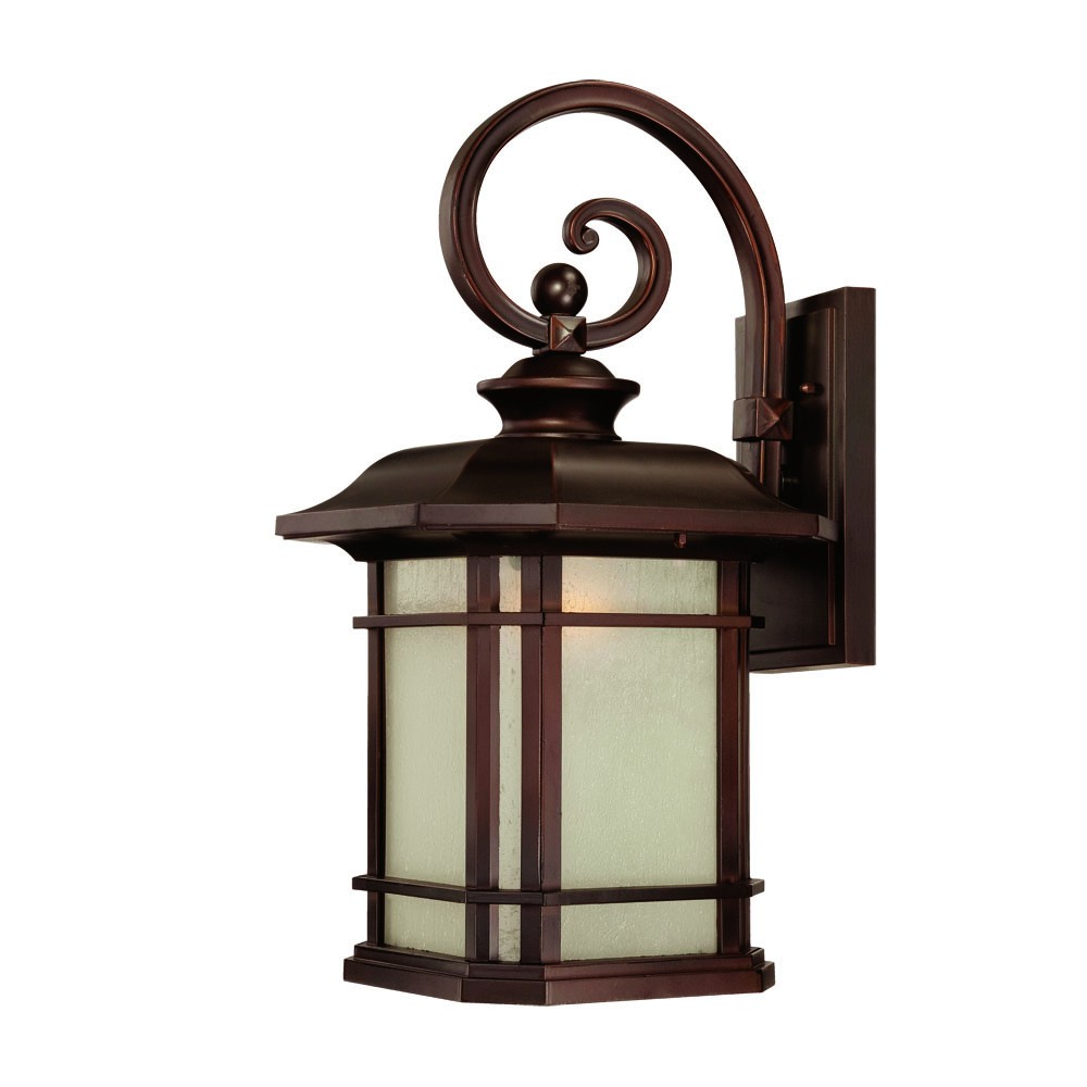 Somerset Craftsman Bronze Wall Light with Frosted Linen Glass 1 Somerset Craftsman Bronze Wall Light with Frosted Linen Glass