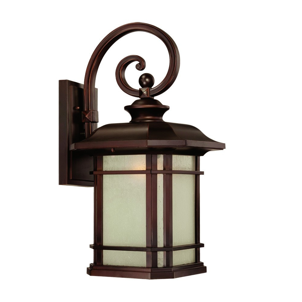 Somerset Craftsman Bronze Wall Light with Frosted Linen Glass 2 Somerset Craftsman Bronze Wall Light with Frosted Linen Glass - Image 2