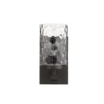 Bronze Metal and Pebbled Glass Modern Wall Sconce 9 Bronze Metal and Pebbled Glass Modern Wall Sconce