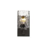 Bronze Metal and Pebbled Glass Modern Wall Sconce 10 Bronze Metal and Pebbled Glass Modern Wall Sconce