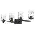 Livvy Modern Oil-Rubbed Bronze Vanity with Optic Glass 8 Livvy Modern Oil-Rubbed Bronze Vanity with Optic Glass