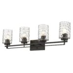Livvy Modern Oil-Rubbed Bronze Vanity with Optic Glass 9 Livvy Modern Oil-Rubbed Bronze Vanity with Optic Glass