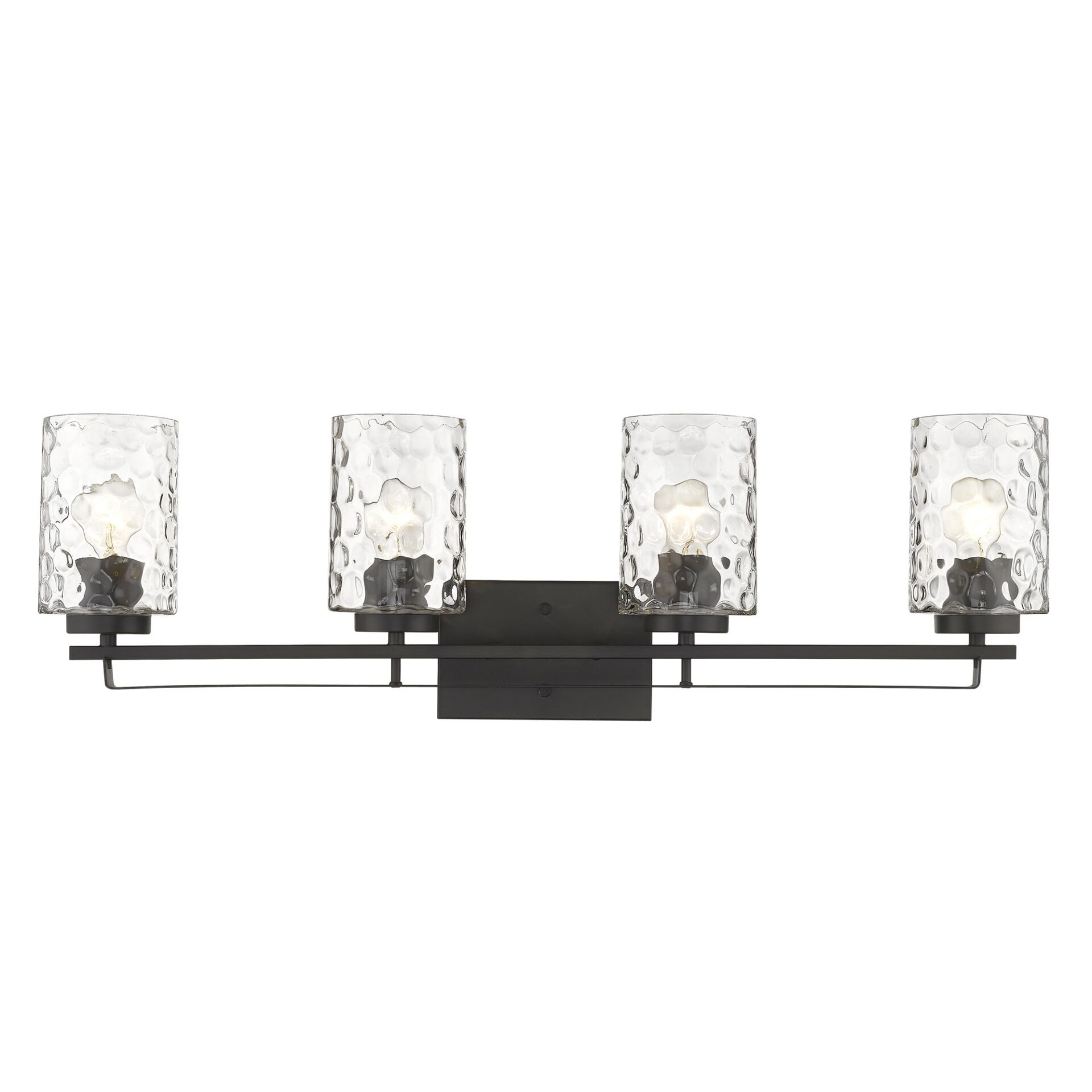 Livvy Modern Oil-Rubbed Bronze Vanity with Optic Glass 5 Livvy Modern Oil-Rubbed Bronze Vanity with Optic Glass - Image 5