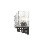 Livvy Modern Oil-Rubbed Bronze Vanity with Optic Glass 7 Livvy Modern Oil-Rubbed Bronze Vanity with Optic Glass