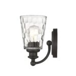 Bronze Metal Wall Sconce with Pebbled Glass Shade 11 Bronze Metal Wall Sconce with Pebbled Glass Shade