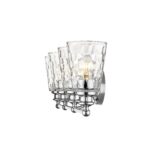 Mae 4-Light Chrome Vanity with Clear Optic Glass