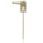 Industrial Gold Metal Wall Sconce with Swing Arm Design 12 Industrial Gold Metal Wall Sconce with Swing Arm Design