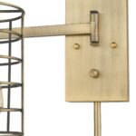 Industrial Gold Metal Wall Sconce with Swing Arm Design 15 Industrial Gold Metal Wall Sconce with Swing Arm Design