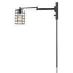 Industrial Bronze Swing Arm Metal Cage Wall Sconce 14 Industrial Bronze Swing Arm Metal Cage Wall Sconce