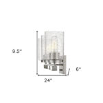 Silver Metal Textured Glass Three-Light Modern Wall Sconce 12 Silver Metal Textured Glass Three-Light Modern Wall Sconce