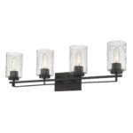 Orella Modern Oil-Rubbed Bronze Vanity Light with Seeded Glass 9 Orella Modern Oil-Rubbed Bronze Vanity Light with Seeded Glass