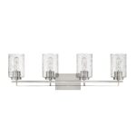 Orella Modern 4-Light Satin Nickel Vanity with Seeded Glass 10 Orella Modern 4-Light Satin Nickel Vanity with Seeded Glass