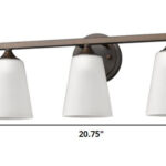 Three-Light Industrial Bronze Metal Vanity Wall Light