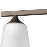 Three-Light Industrial Bronze Metal Vanity Wall Light