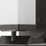 Bronze Frosted Glass Wall Sconce with Rectangular Shade 8 Bronze Frosted Glass Wall Sconce with Rectangular Shade
