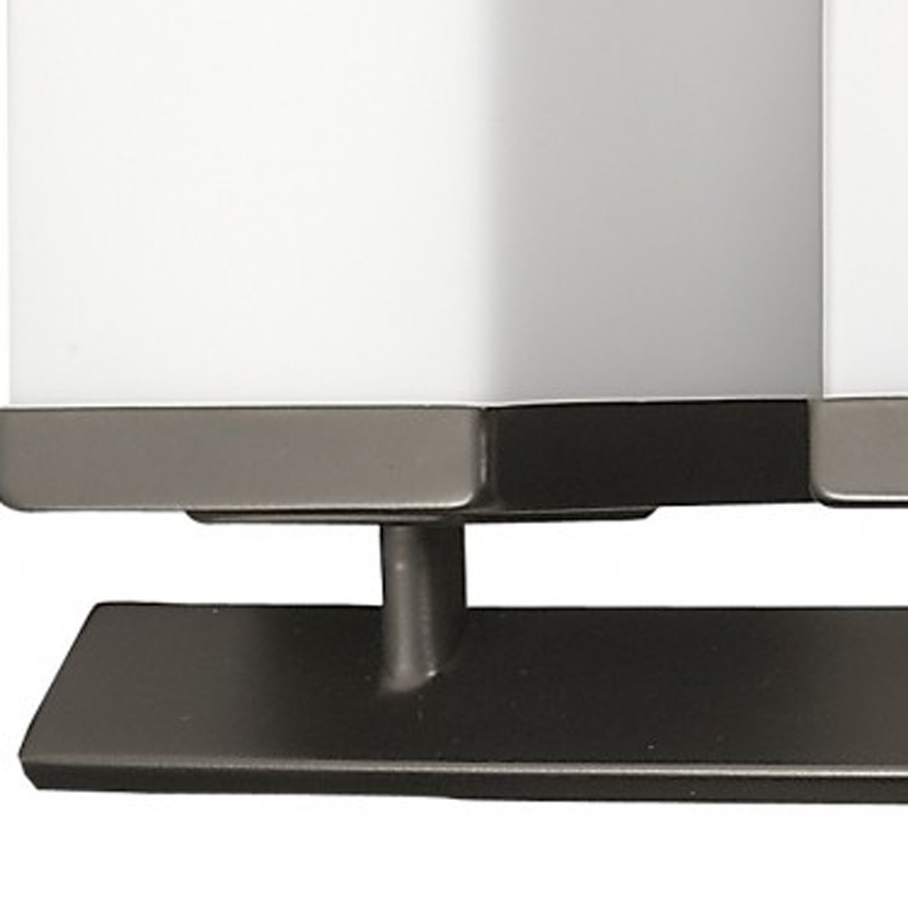 5-Light Oil-Rubbed Bronze Vanity Light With Etched Glass Shades 3 5-Light Oil-Rubbed Bronze Vanity Light With Etched Glass Shades - Image 3