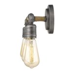 Antique Gray 3-Light Industrial Vanity with Jute Accents 8 Antique Gray 3-Light Industrial Vanity with Jute Accents