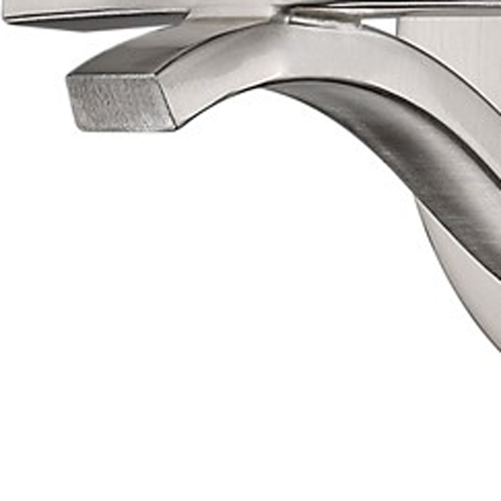 Silver and Frosted Glass Wall Sconce, Satin Nickel Finish 3 Silver and Frosted Glass Wall Sconce, Satin Nickel Finish - Image 3