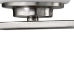 Silver and Frosted Glass Two-Light Wall Sconce 8 Silver and Frosted Glass Two-Light Wall Sconce