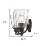 Antique Bronze Three-Light Glass Wall Sconce 10 Antique Bronze Three-Light Glass Wall Sconce