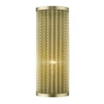 Gold Honeycomb Pattern Modern-Industrial Metal Wall Sconce 6 Gold Honeycomb Pattern Modern-Industrial Metal Wall Sconce