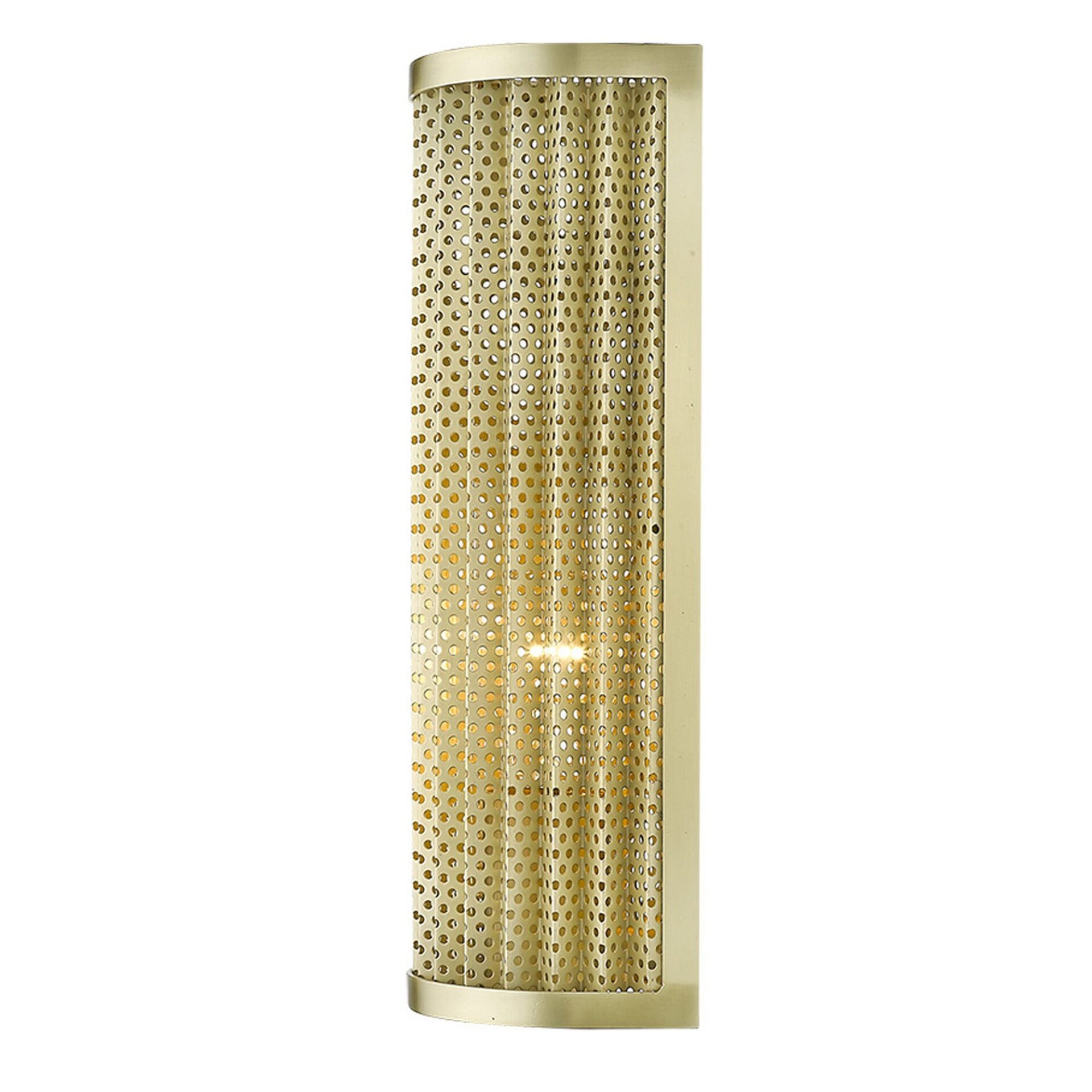 Gold Honeycomb Pattern Modern-Industrial Metal Wall Sconce 3 Gold Honeycomb Pattern Modern-Industrial Metal Wall Sconce - Image 3