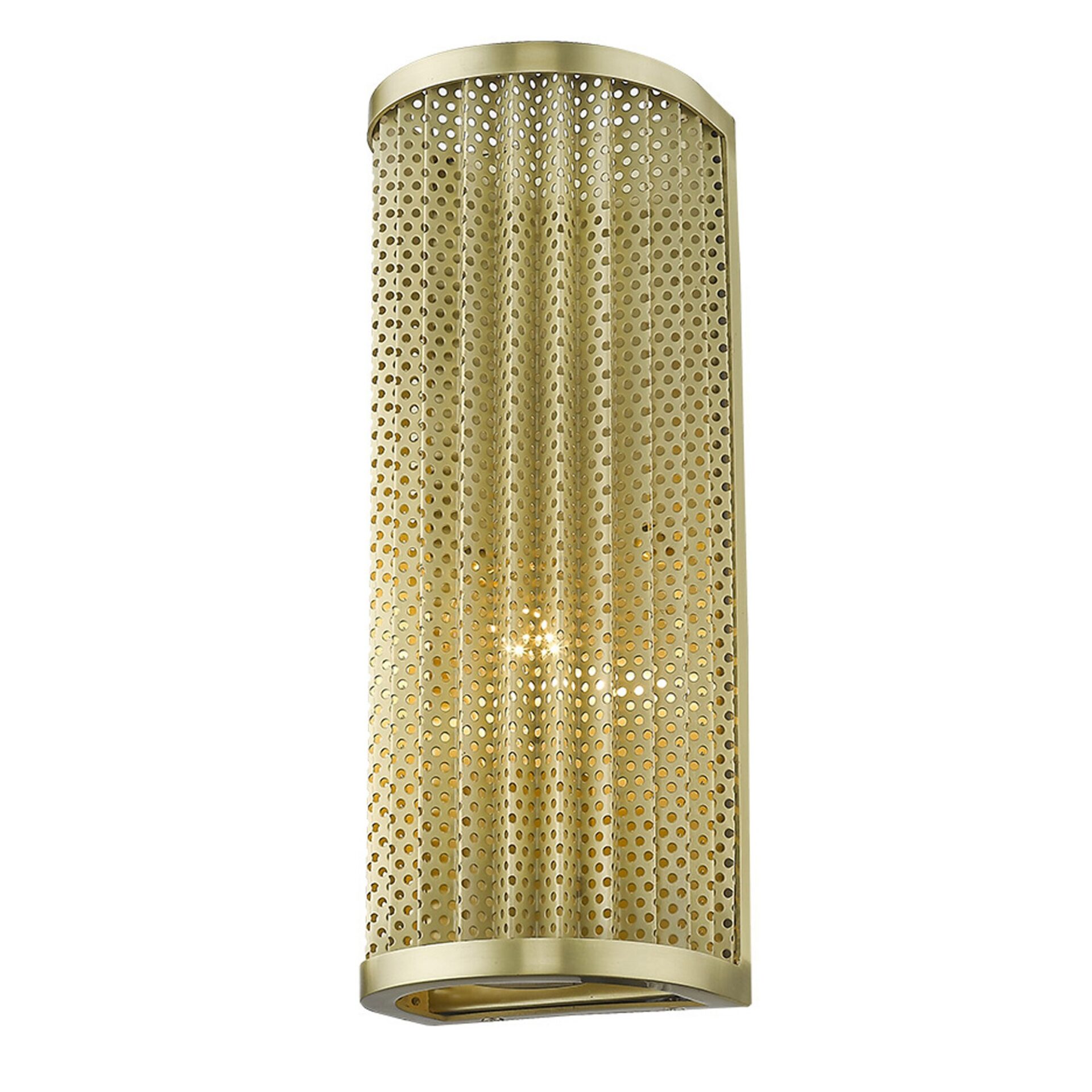 Gold Honeycomb Pattern Modern-Industrial Metal Wall Sconce 4 Gold Honeycomb Pattern Modern-Industrial Metal Wall Sconce - Image 4