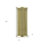 Gold Honeycomb Pattern Modern-Industrial Metal Wall Sconce 10 Gold Honeycomb Pattern Modern-Industrial Metal Wall Sconce