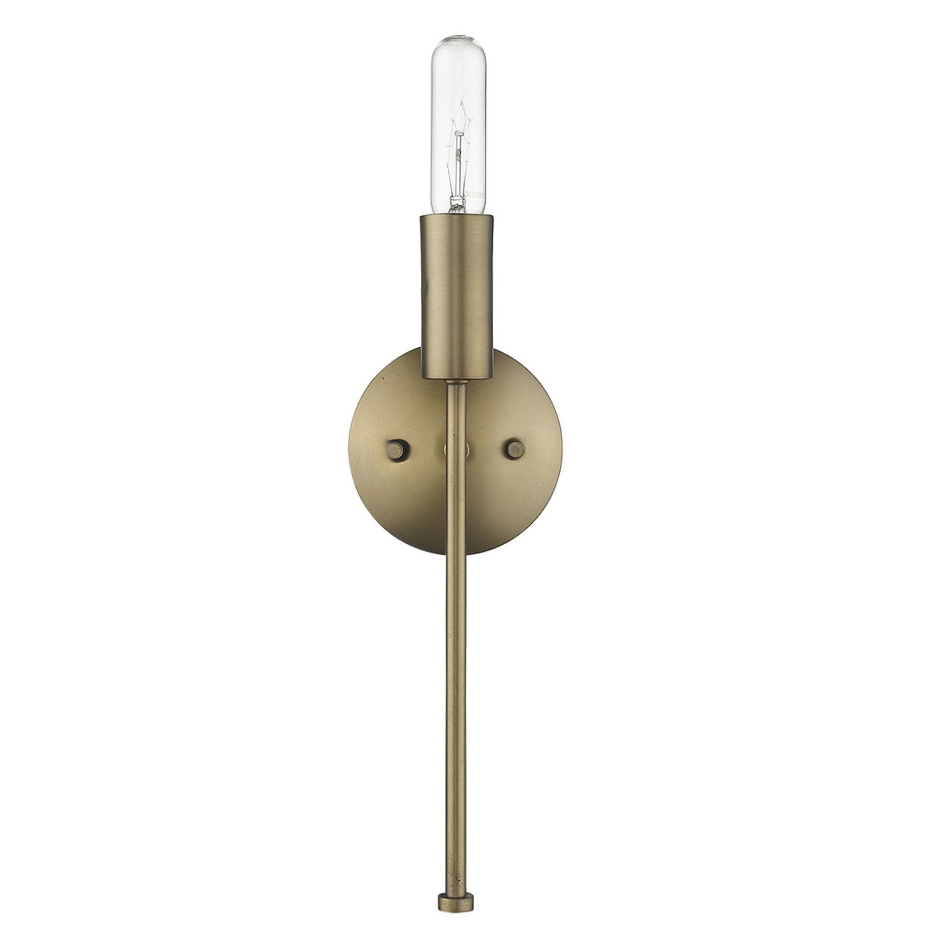 Dull Gold Modern Industrial Wall Sconce with Exposed Bulb 1 Dull Gold Modern Industrial Wall Sconce with Exposed Bulb