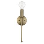 Dull Gold Modern Industrial Wall Sconce with Exposed Bulb 11 Dull Gold Modern Industrial Wall Sconce with Exposed Bulb