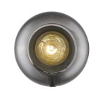 Gold Smoked Glass Modern Wall Sconce with Brass Finish 8 Gold Smoked Glass Modern Wall Sconce with Brass Finish