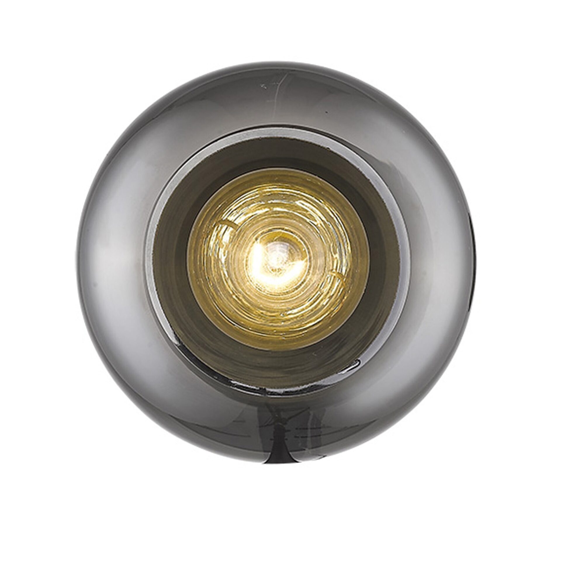 Gold Smoked Glass Modern Wall Sconce with Brass Finish 3 Gold Smoked Glass Modern Wall Sconce with Brass Finish - Image 3