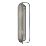 Gray Industrial Plug-In 2-Light Sconce with Adjustable Heads