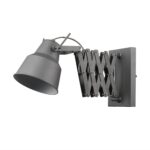 Gray Industrial Accordion Arm Wall Sconce 7 Gray Industrial Accordion Arm Wall Sconce